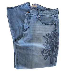 LIVERPOOL Jeans Straight-Leg Relaxed Fit Embroidered